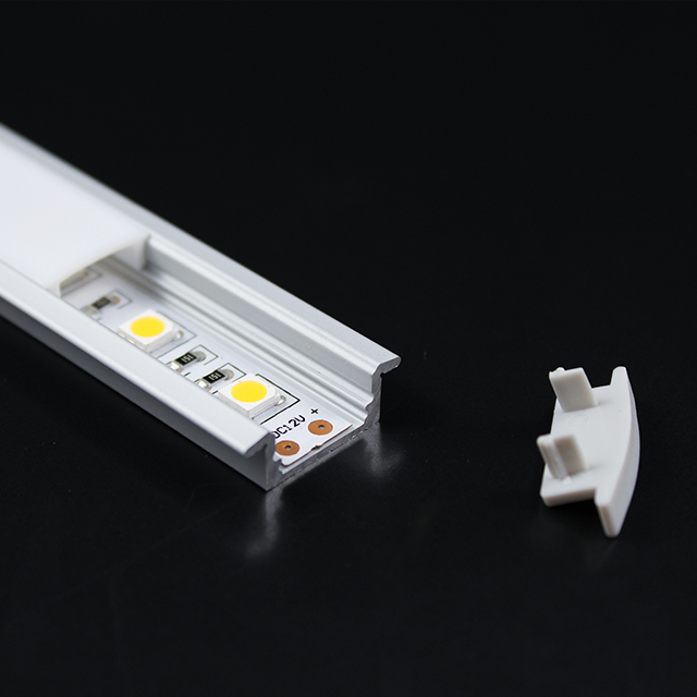 W17.1mm * H8.5mm (العرض الداخلي 12.2mm) لمحات LED من الألومنيوم بجناح