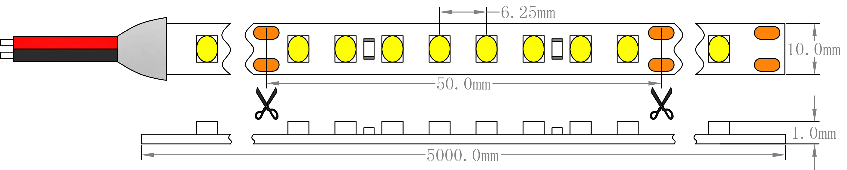 SMD2835-Samsung-LED-Strip-Light-Dimension
