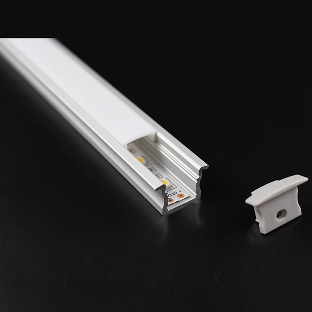 W17.1mm * H15.3mm (العرض الداخلي 12.2mm) لمحات LED من الألومنيوم بجناح