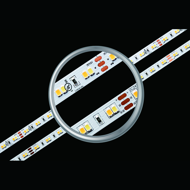 SMD2835 120LEDs 9.6W درجة حرارة اللون قابل للتعديل شريط إضاءة LED