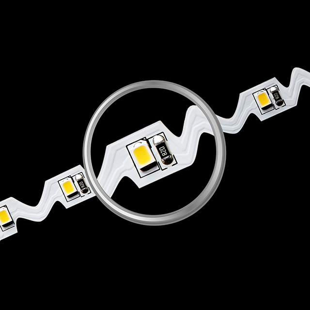 SMD2835 60LEDs 10.8W متعرج 16.5ft بقيادة قطاع الضوء
