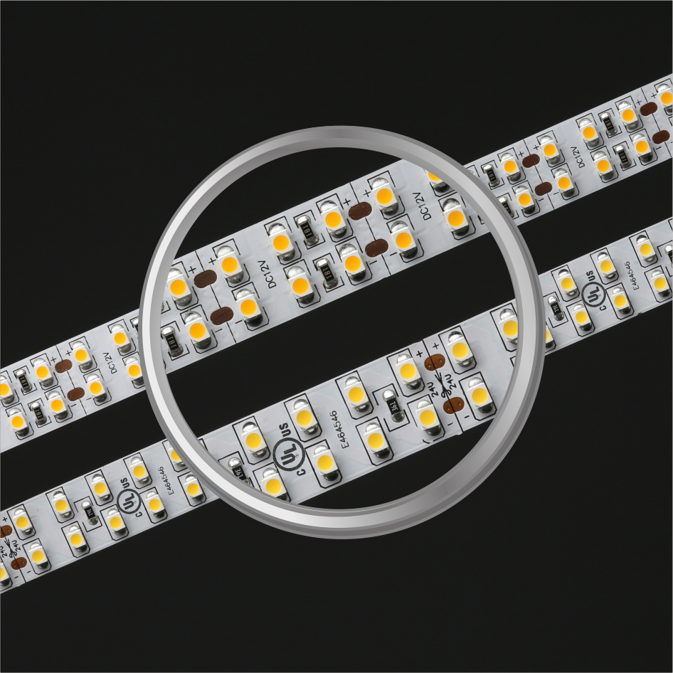 SMD1210240LEDs 19.2W مزدوج الخط بقيادة قطاع الضوء